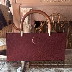 Bag Kenzo Red texture Leather Handbag